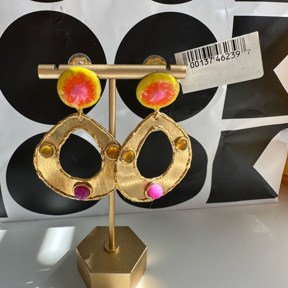 Sylvia Toledano
Thalita 22K Gold-Plated, Multi-Stone & Enamel Drop Earrings - Picture 5 of 6